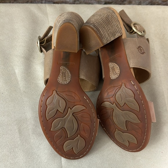 Born Cindie Block Heel Strap Sandals Sabina/Rose Size 8M - Picture 6 of 8